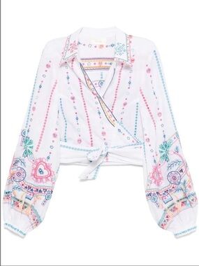 CAMILLA
Cropped Wrap Shirt